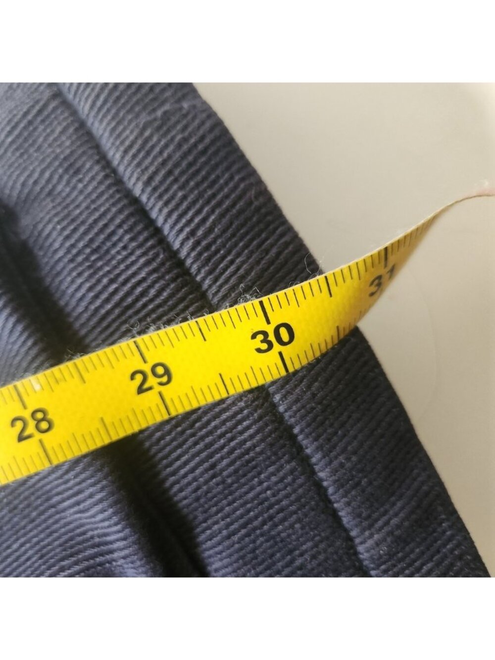 The Bay 1960s Cotton Wool Mens XL Barn Coat Navy Leather Collar Blanket Lined - Picture 11 of 14